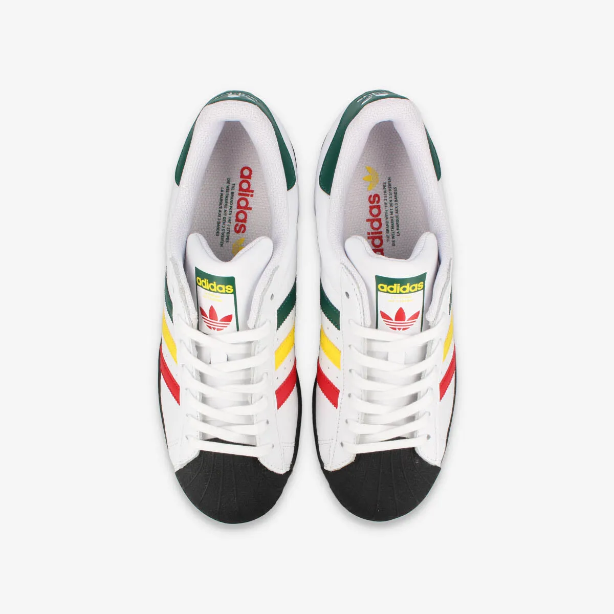 adidas SUPERSTAR FTWR WHITE/YELLOW/COLLEGE GREEN