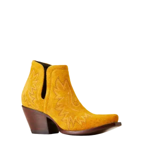 Ariat Ladies Dixon Gilded Suede Gold Western Booties 10046865