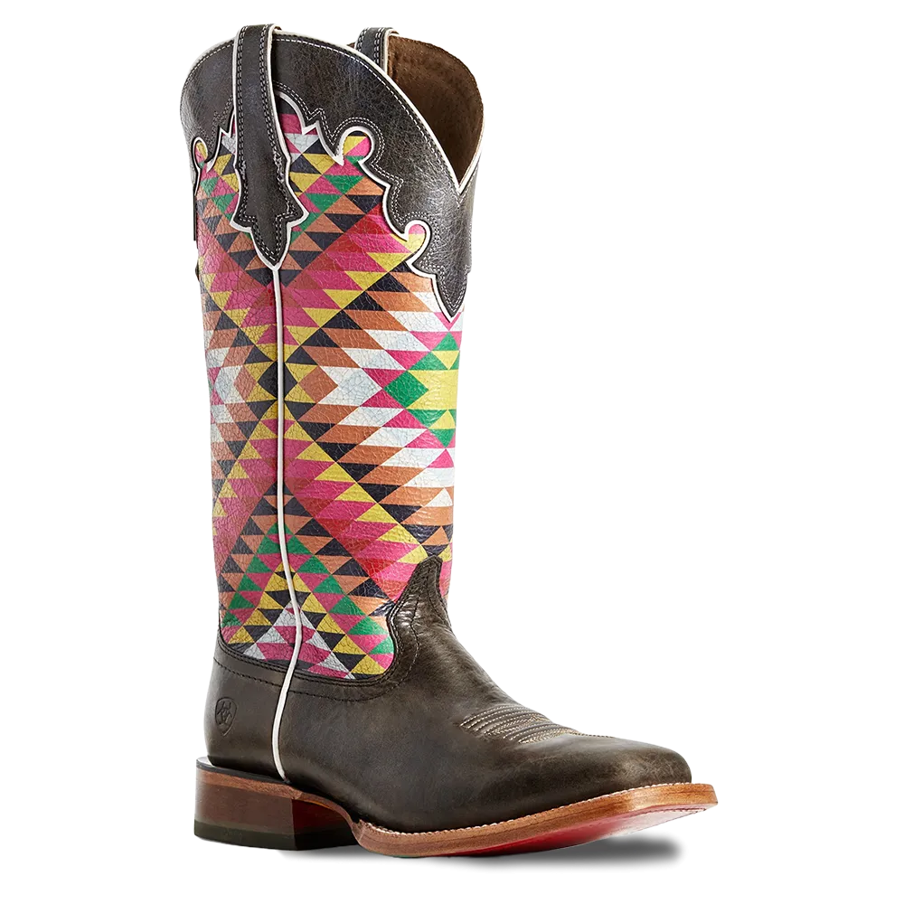 Ariat Ladies Eye Dazzler Aztec & Iron Grey Fonda Boots 10029709