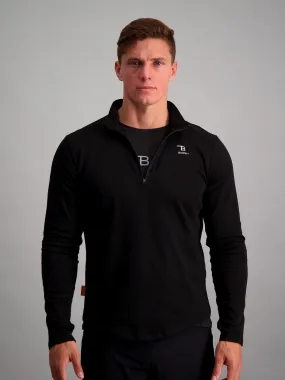 Augusta 1/4 Zip Top - Black