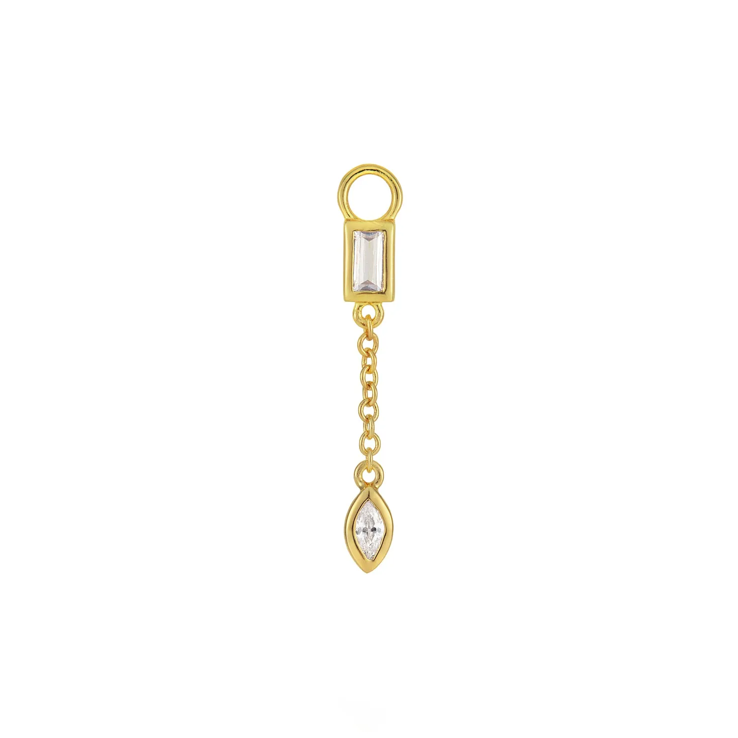 Baguette Marquise Charm