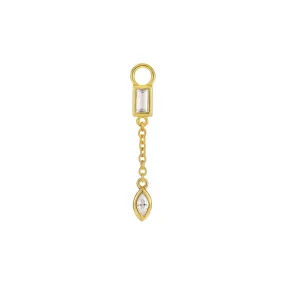 Baguette Marquise Charm