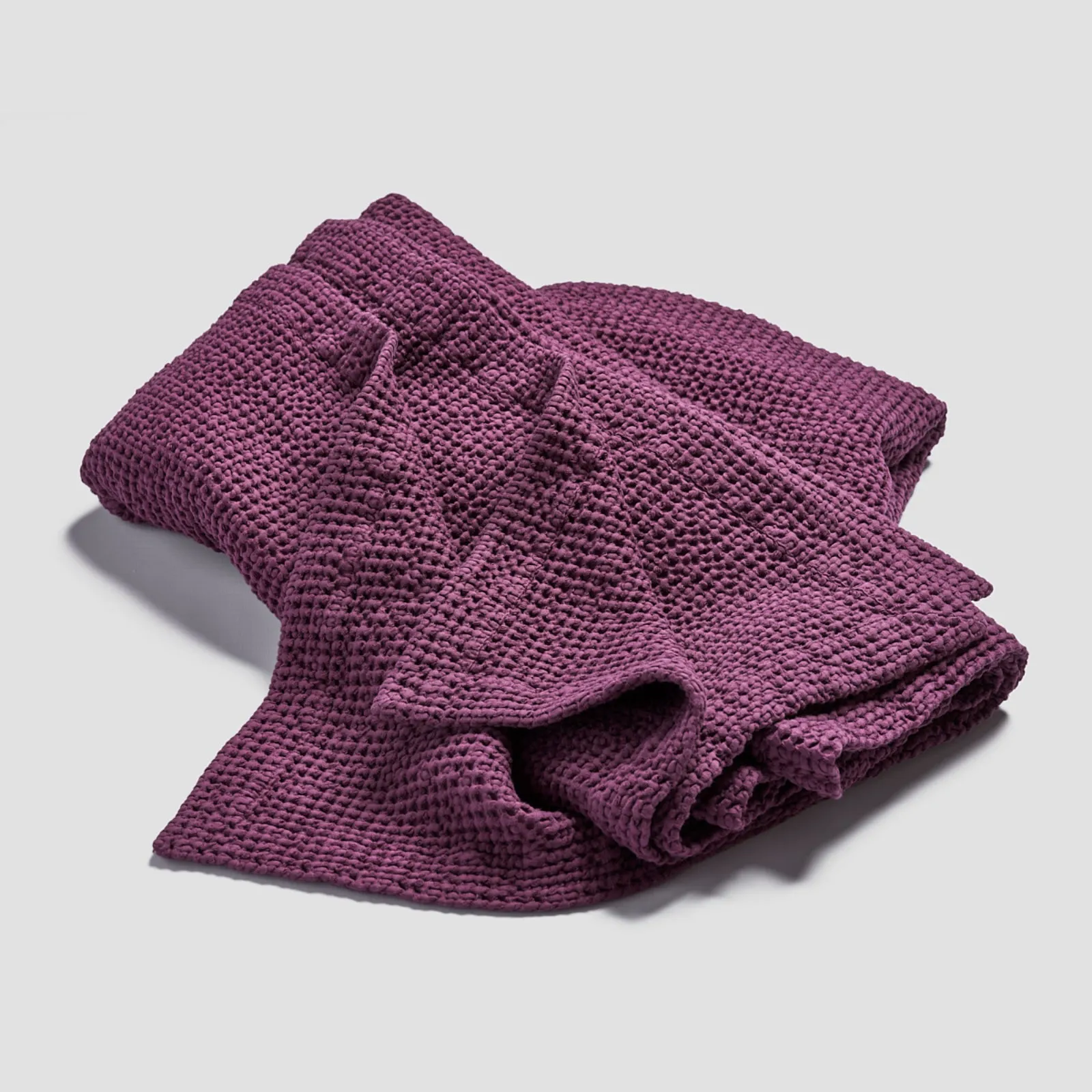 Berry Waffle Cotton Throw