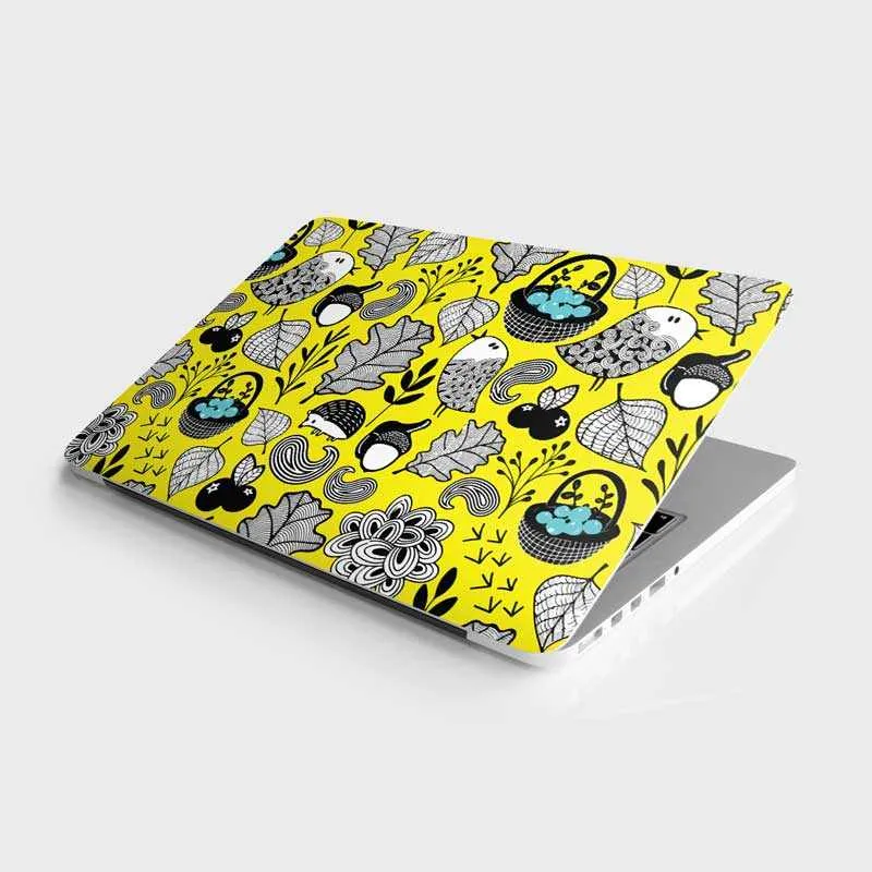 Bird yellow Laptop Skin