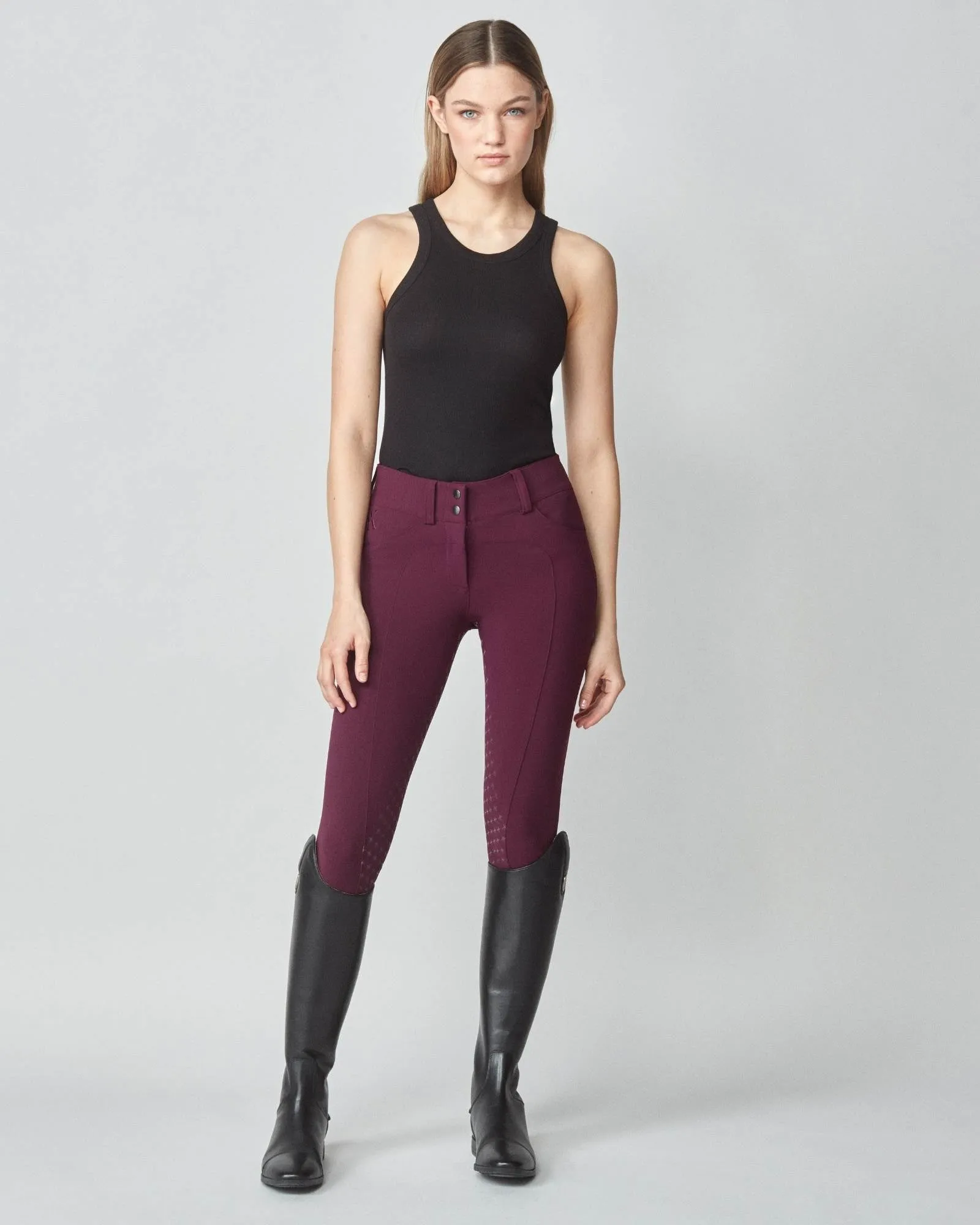 Compression Performance Breeches Burgundy