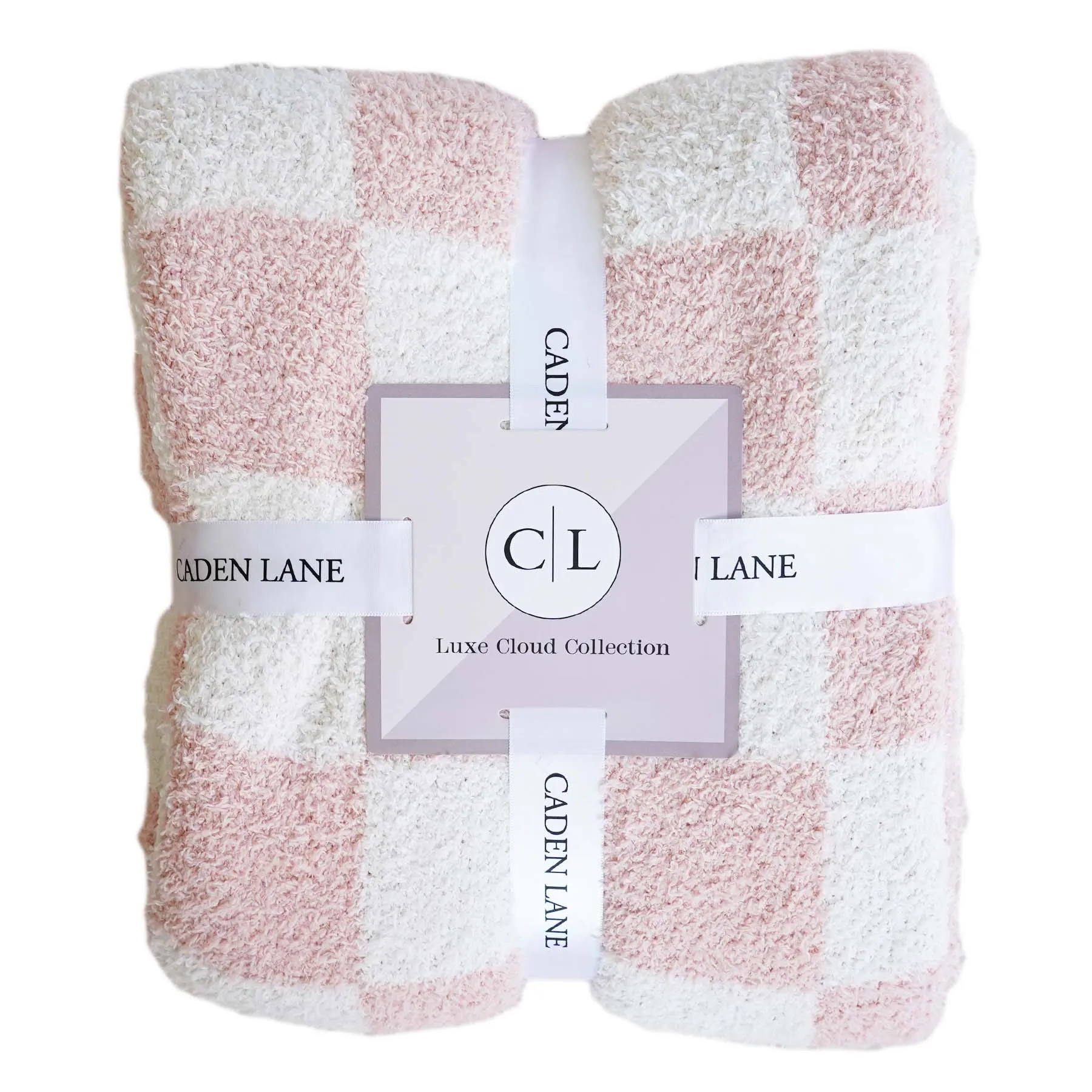 CuddleLane™ Luxe Blankets | Rose Check