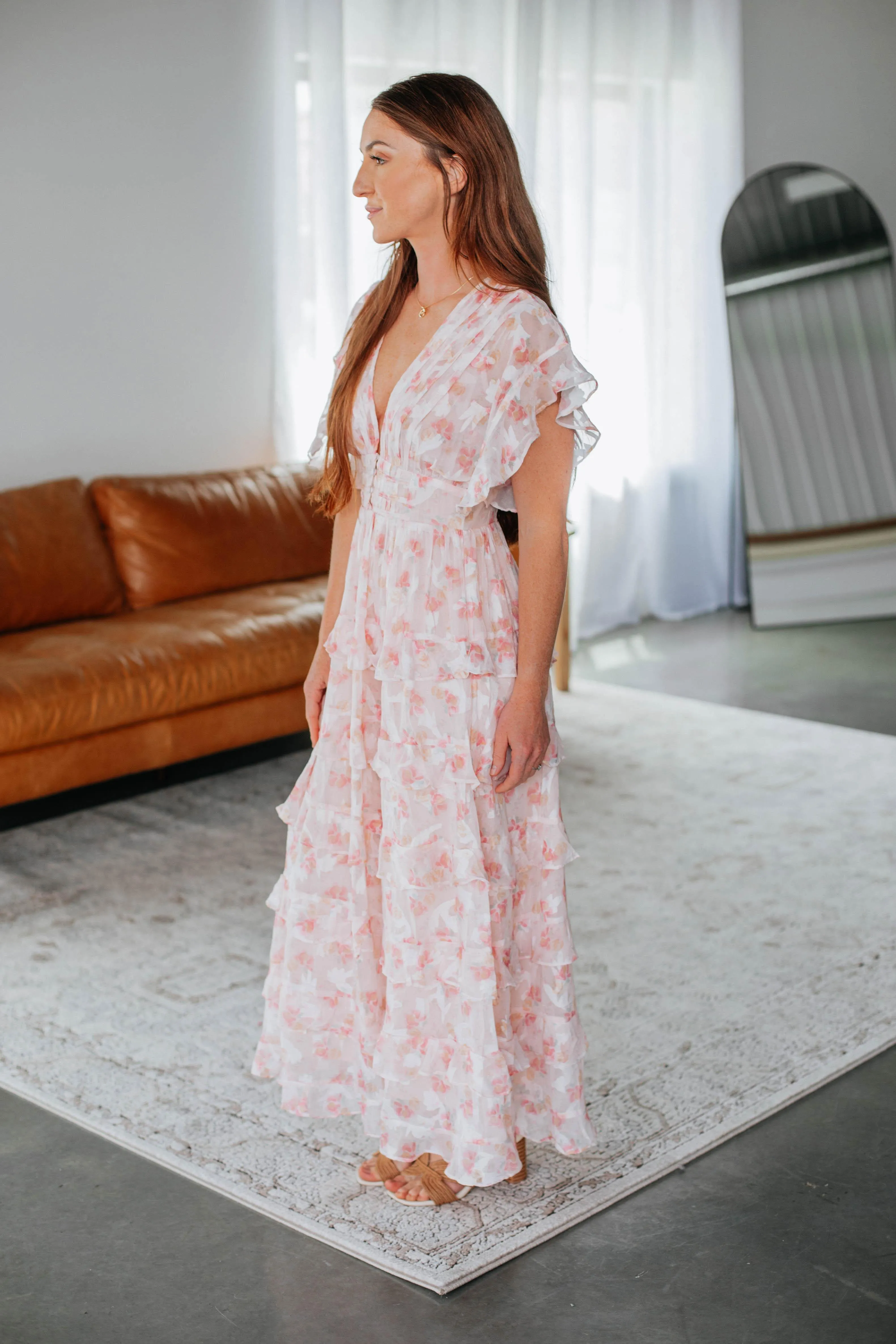 Daphnie Maxi Dress - Blush