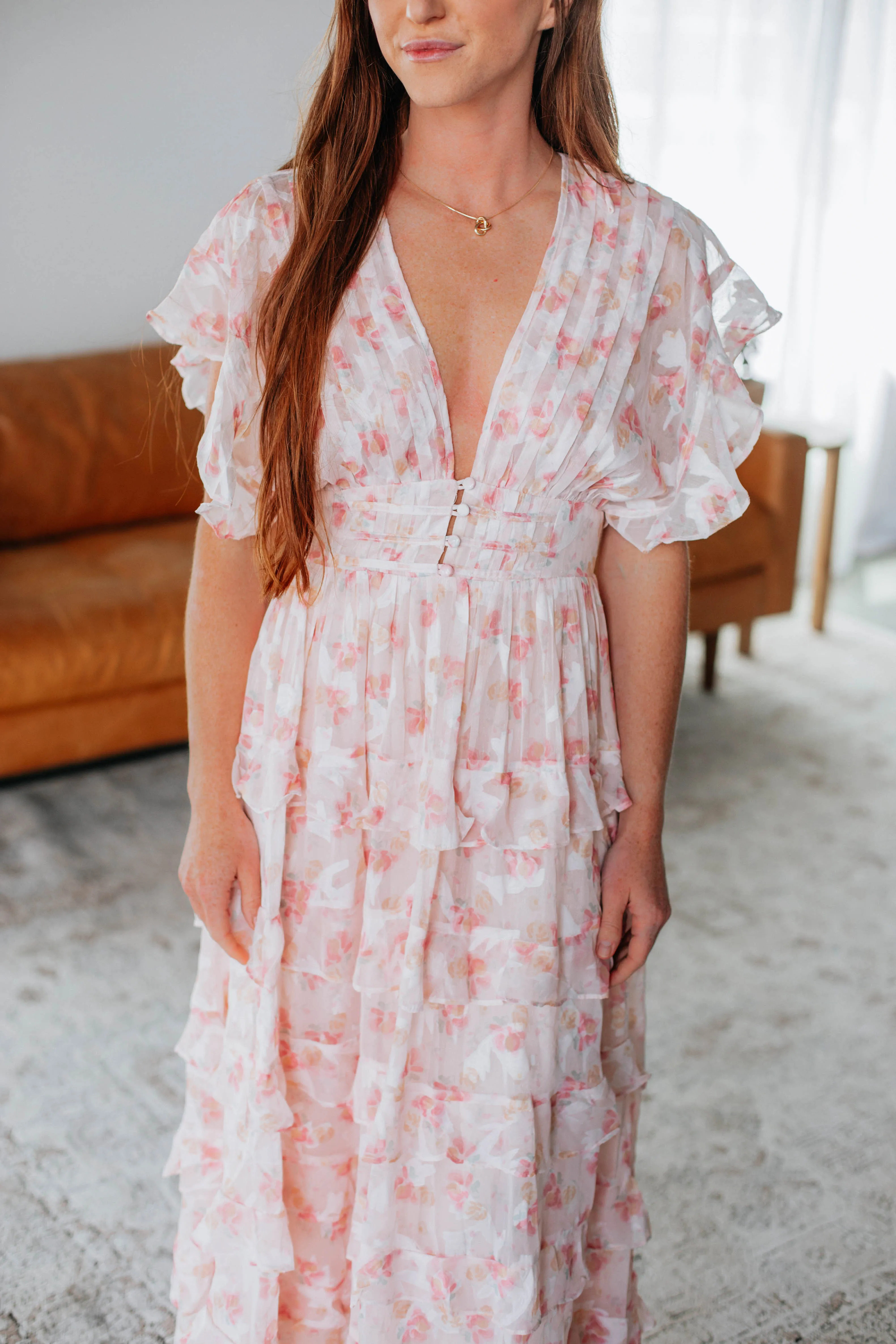 Daphnie Maxi Dress - Blush