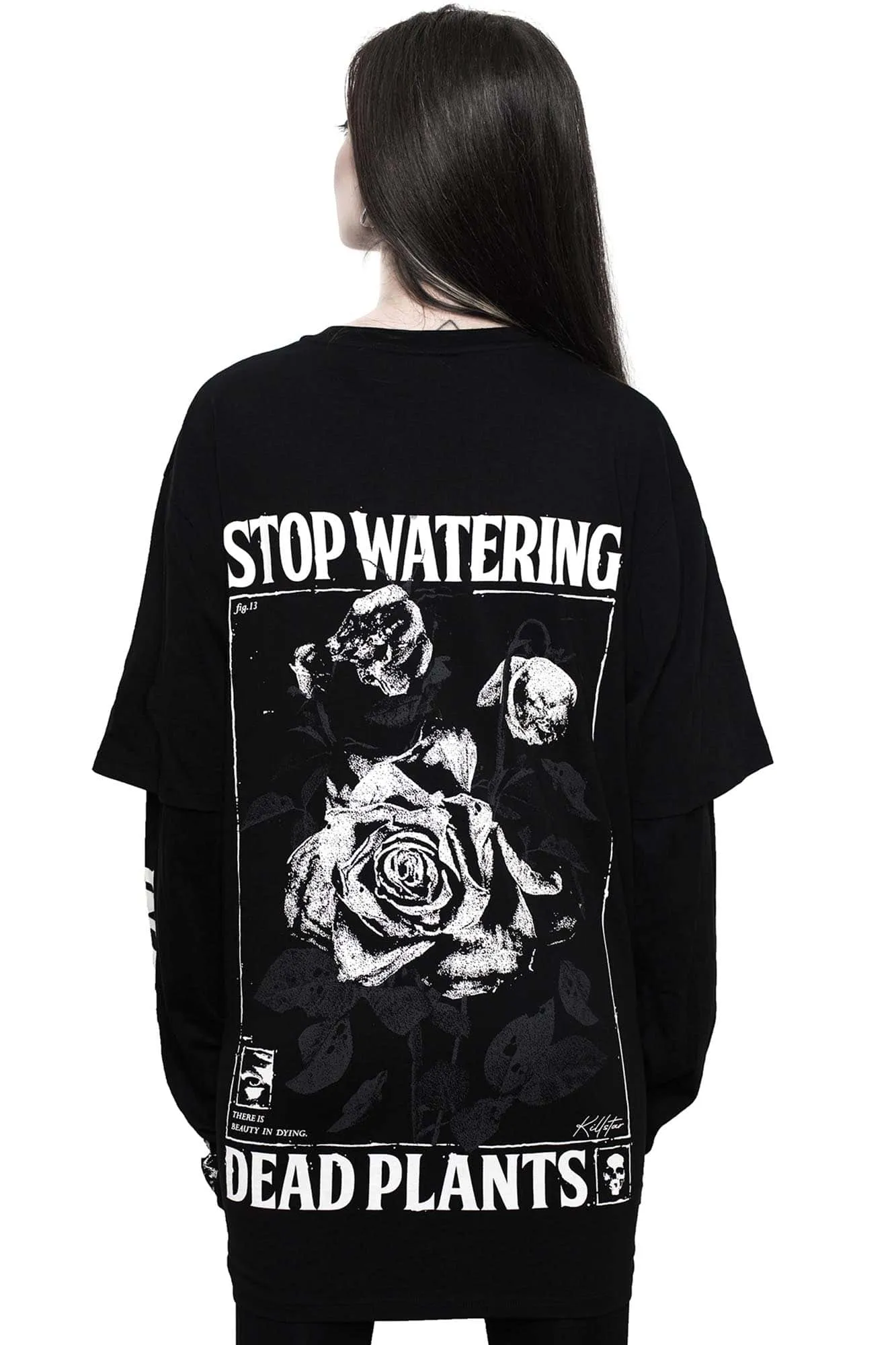 Dead Rose Double Sleeve Top