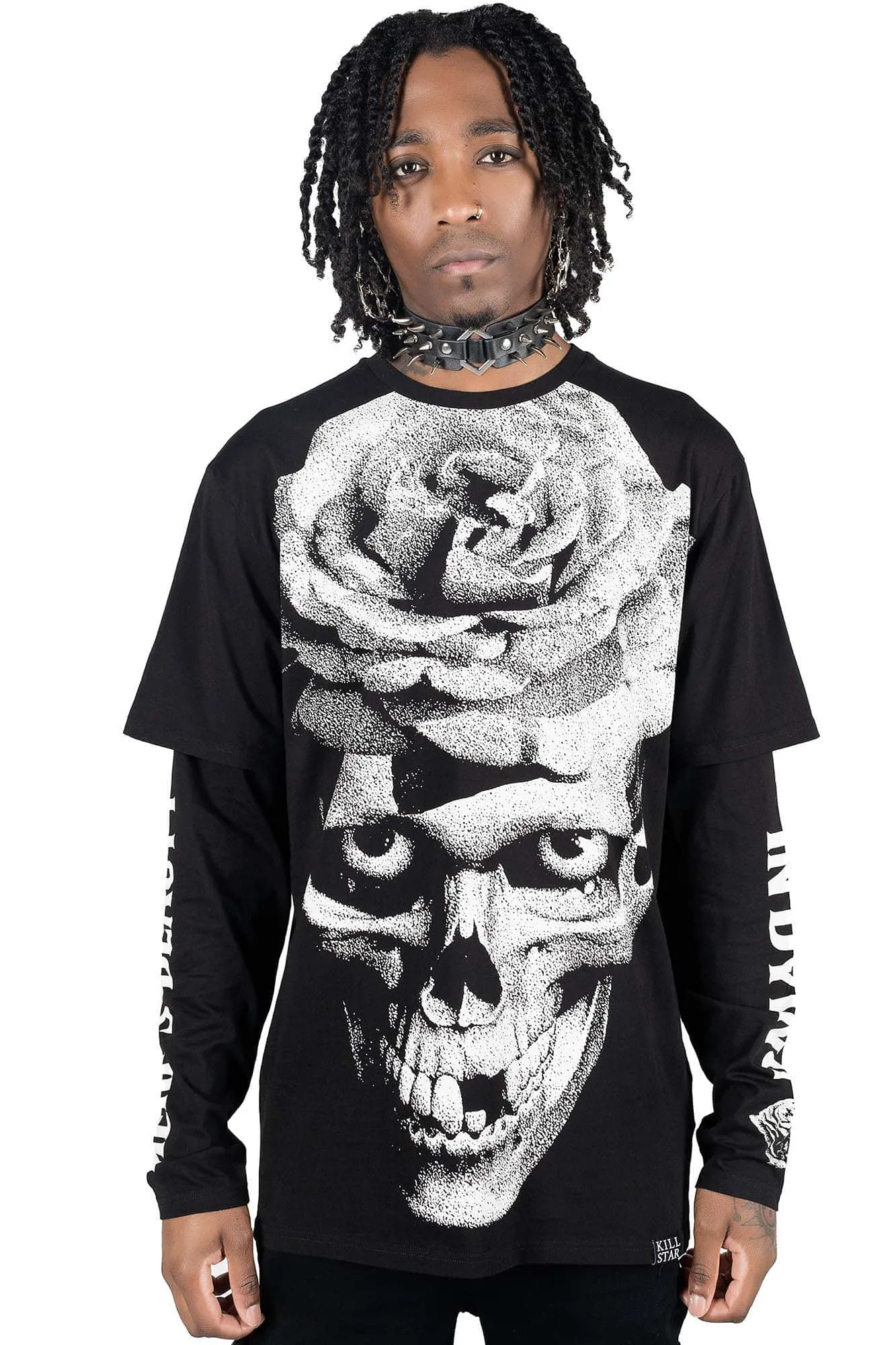 Dead Rose Double Sleeve Top