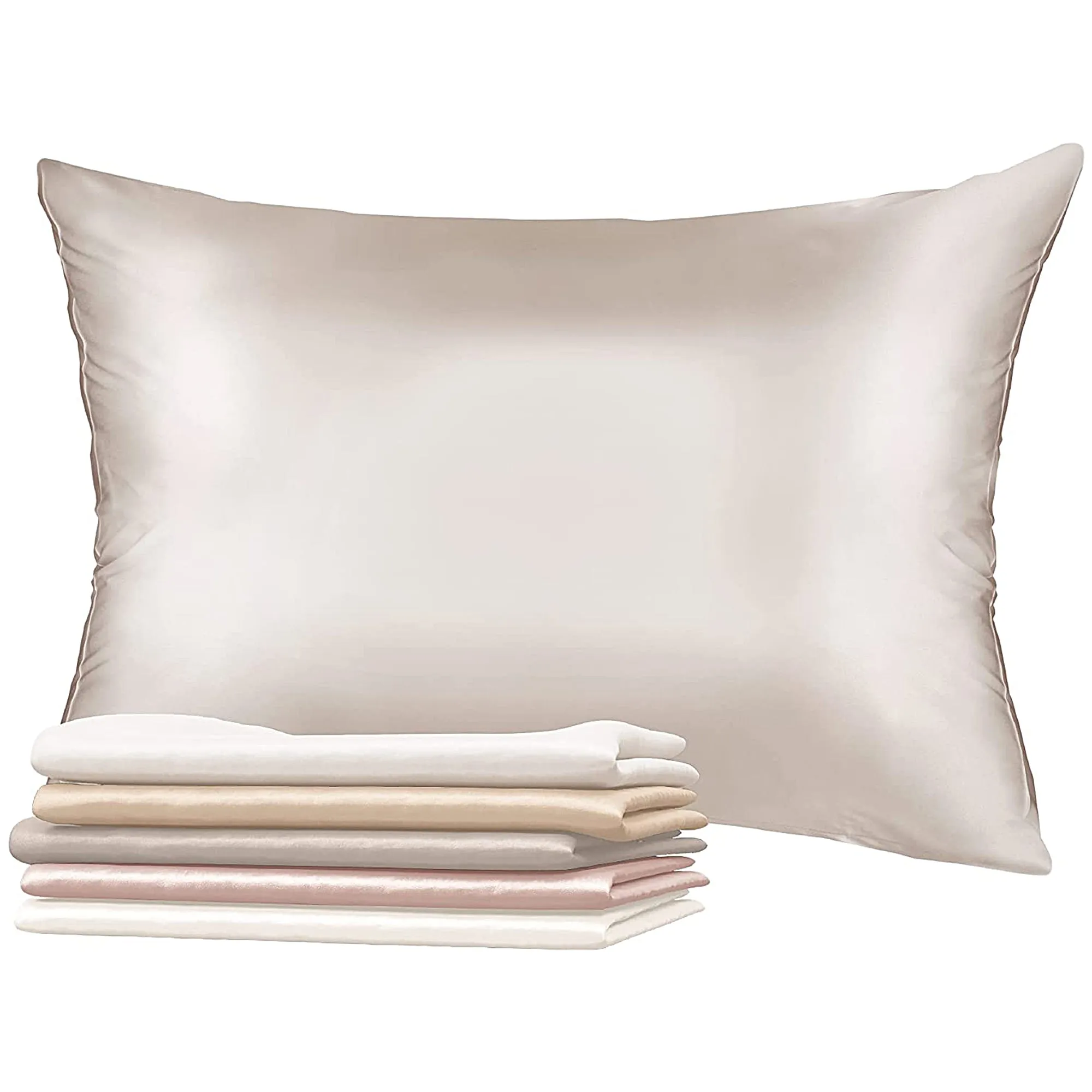 Dreamzie - 1 x 19 Momme Silk Pillowcase, Double Sided Luxury Silk, Sold Individually. Silk pillowcases for hair and skin, anti-aging and anti-bed bugs