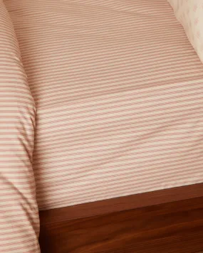 Foxford Rose Ticking Fitted Sheet