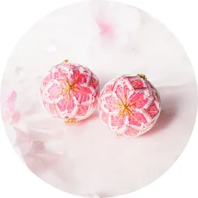 HAReTEMRI FACTORY | Temari Earrings | Pink