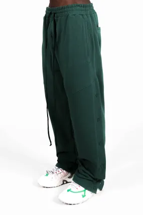 HUNTER GREEN SNAP BUTTON JOGGER