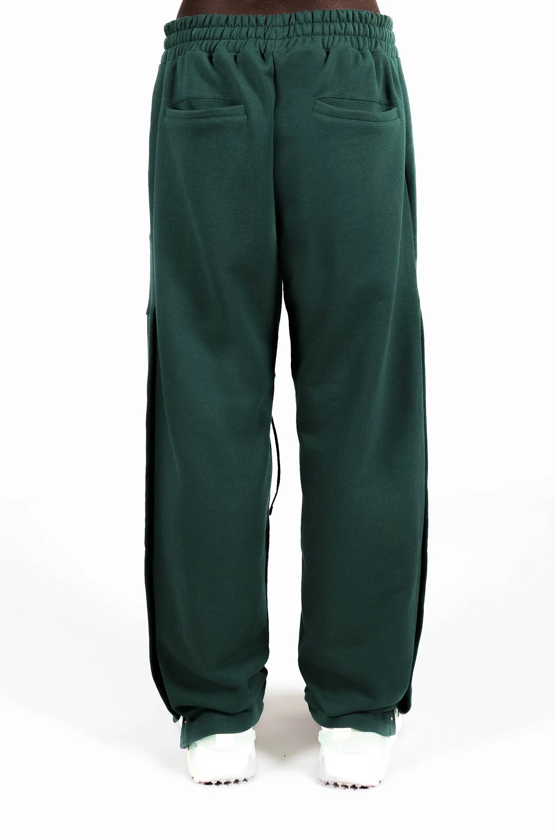 HUNTER GREEN SNAP BUTTON JOGGER