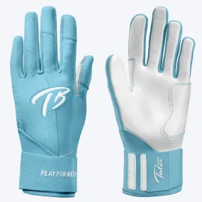 Long Cuff Batting Gloves | Baby Blue Sky