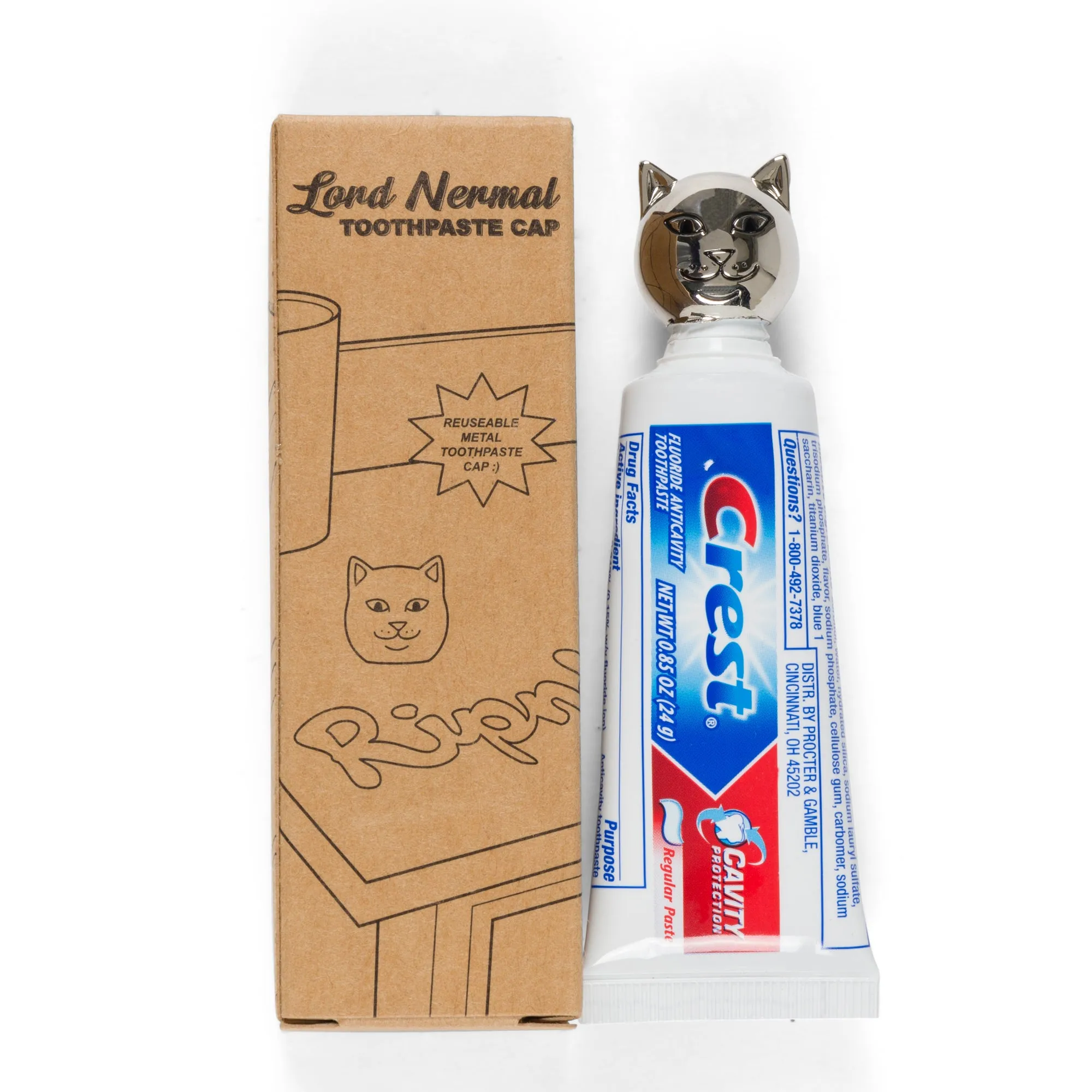 Lord Nermal Metal Toothpaste Cap (Silver)