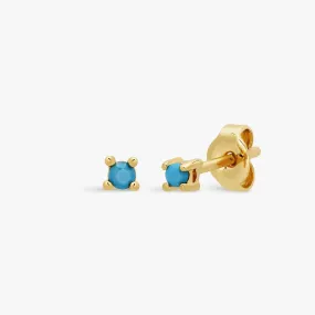 Mini Turquoise Stud Earrings