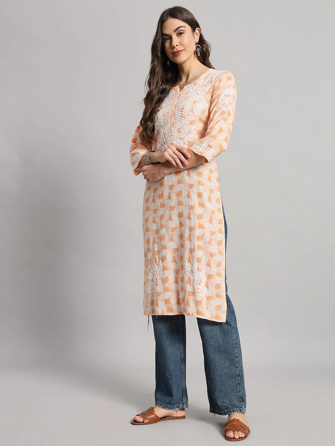 MULMUL PRINTED KURTI