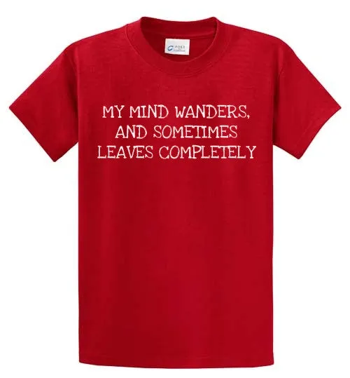 My Mind Wanders Printed Tee Shirt