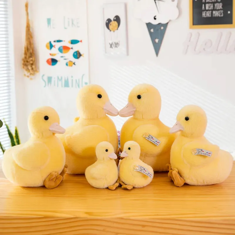 Plush Yellow Lifelike Duck Toy