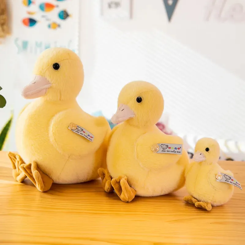 Plush Yellow Lifelike Duck Toy