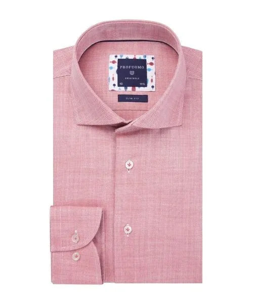 PROFUOMO / RED DOBBY SHIRT