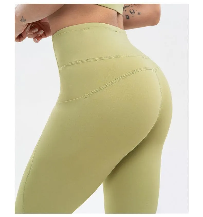 Super Quality High Waist Sports Stretch Fabric Tight Leggings with Pockets