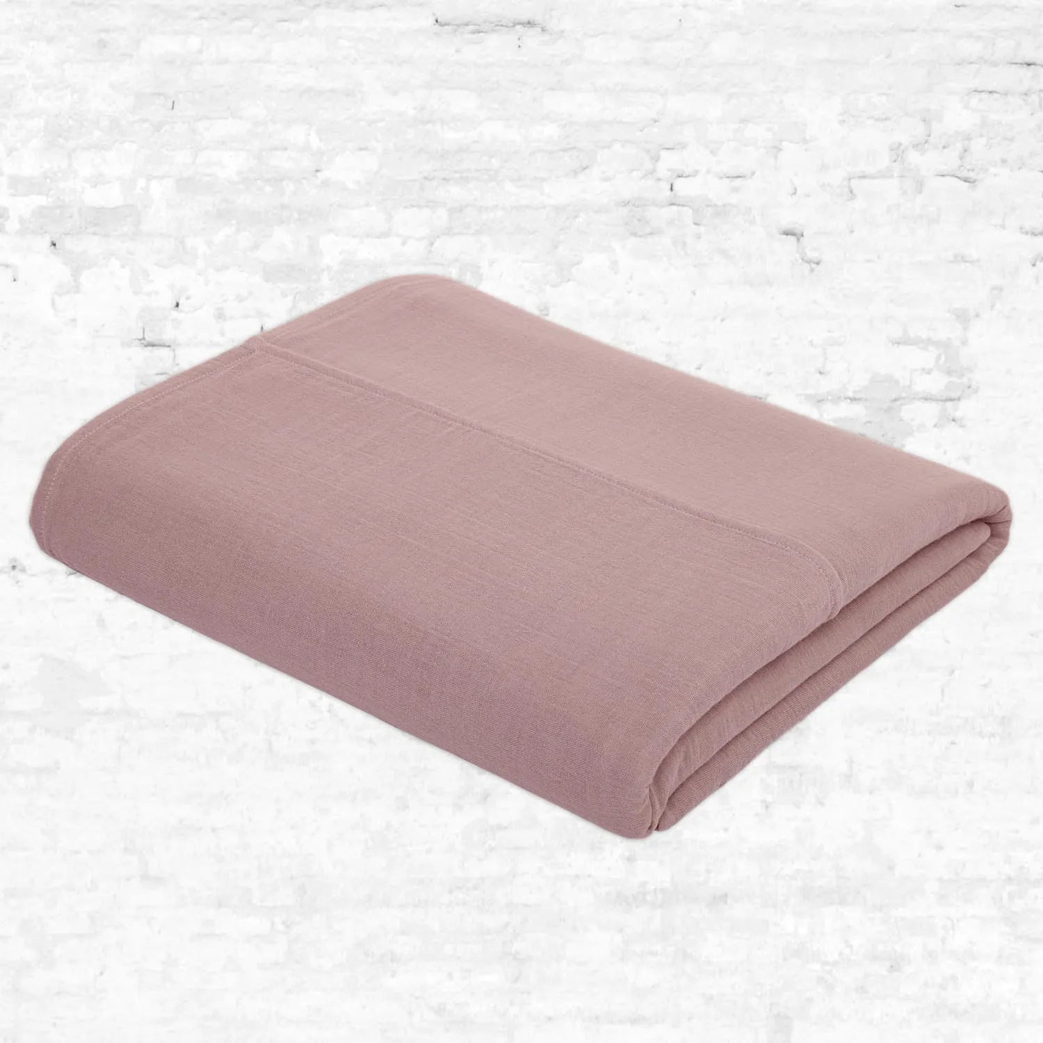 Top Flat Bed Sheet - DS Double Saloo - S007 Dusty Pink