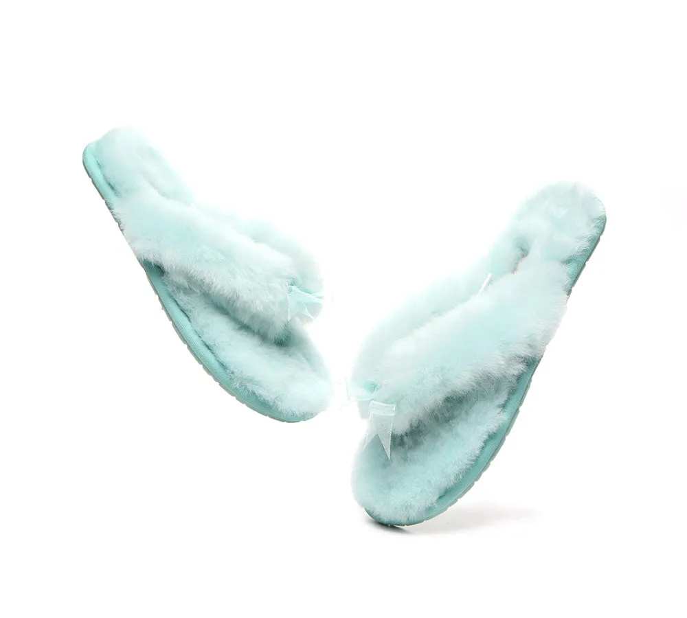 Women Fluffy Slides Thongs Cinderella