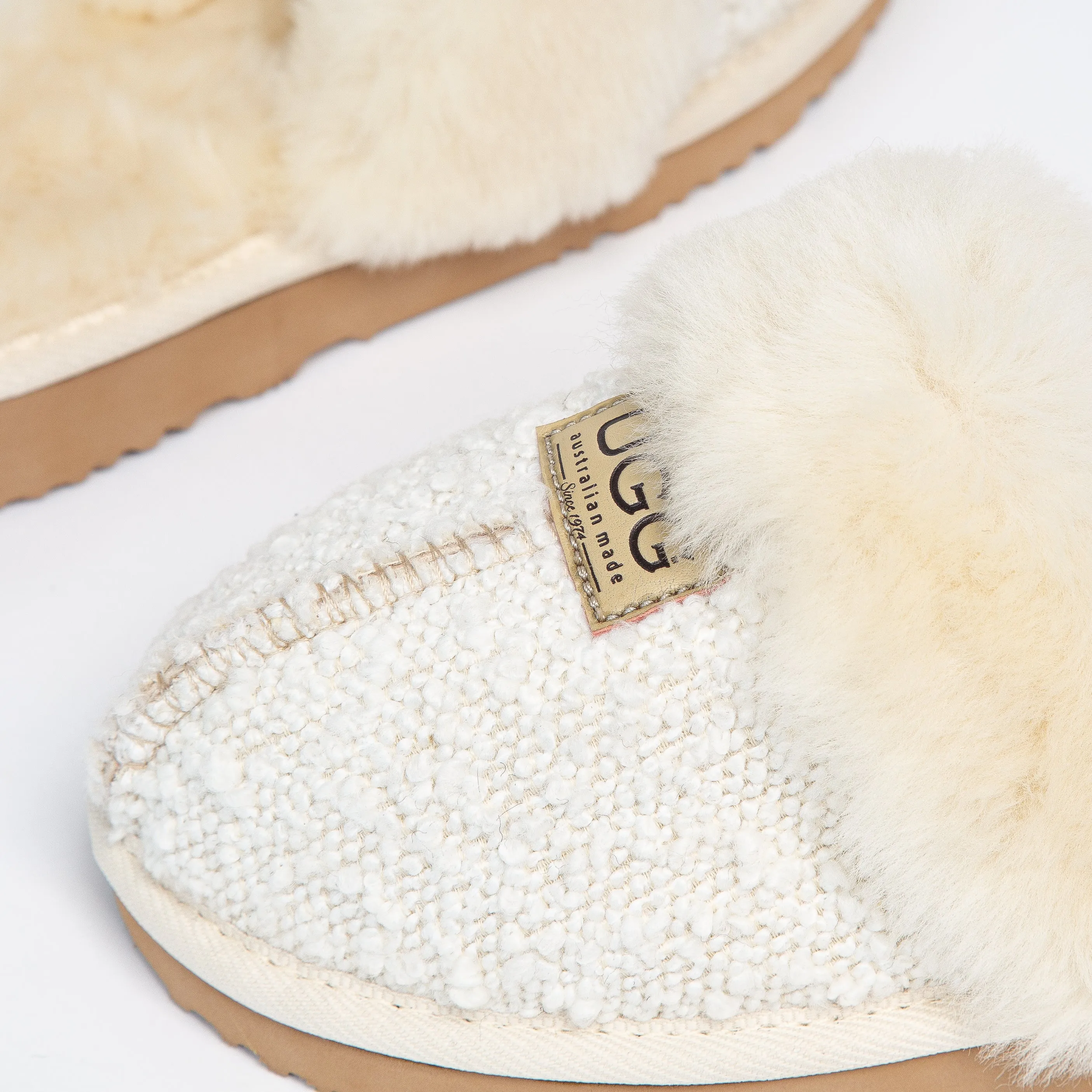 Women's Boucle Designer Slippers